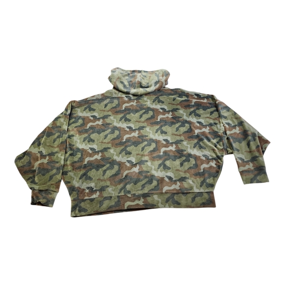 AEO Ultra Soft Velour Camo Hooded Pullover Size XL - Picture 2 of 9
